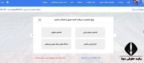 مجوز دفاتر الکترونیک شهر